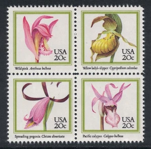 Scott 2076-79 - Orquídeas, Flores - Bloque de 4 - MNH 20c 1984 - Sellos como nuevos sin usar - Imagen 1 de 1