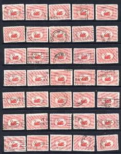 1929 Western Australia 1 1/2d Swan WA Centenary Lot x 35 - Picture 1 of 1