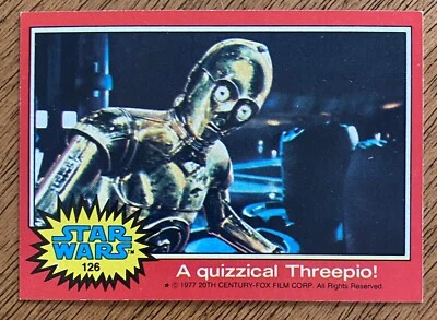 1977 Topps Star Wars 2nd Series C3PO #126 Red Border  - Image 1 of 2