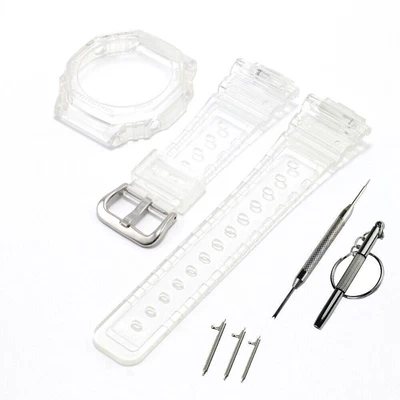 硅胶表带 适用于卡西欧 GA-2100/2110 橡胶表带+表壳表圈 Mod 套件 — 第 1/4 张图片