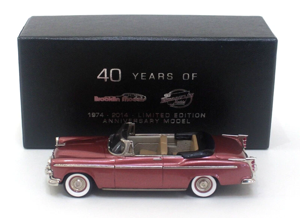 Brooklin 183X 1955 克莱斯勒温莎可转换 1: 43 红宝石红色限量版 250 2014 年 — 第 1/4 张图片