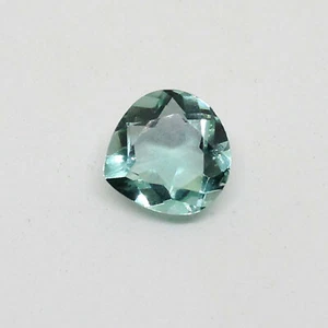 Aquamarine Heart Cut Loose Gemstone 14mm 08.00 Cts VVS Gemstone - Picture 1 of 2