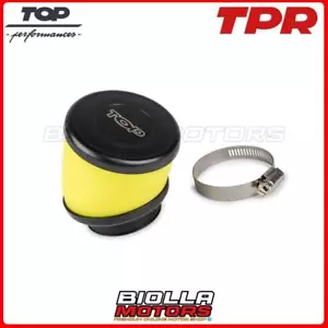 9931770 FILTRO ARIA TOP PERFORMANCE RACING SPUGNA GIALLO (IMBOCCO D.49 mm.) SCOO - Picture 1 of 5