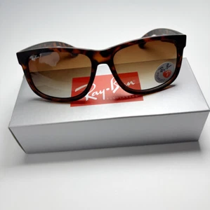 Ray-Ban JUSTIN Gris-Marrón RB4165 54mm Gafas de sol Mate Escudo Polarizado - Imagen 1 de 6