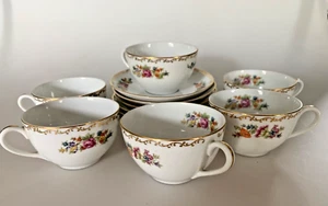 Vintage Noritake 6 Tea Cups and Saucers - Made in Occupied Japan - Picture 1 of 7