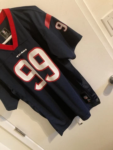 Houston Texans  blue  Watt #99  nfl football Jersey youth  XL Cover