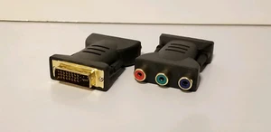NUEVO - DVI-I macho a 3 RCA hembra componente conector convertidor adaptador - Imagen 1 de 4