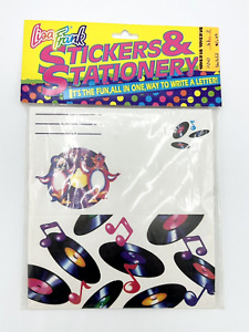Vintage LISA FRANK Stickers & Stationary Set - Penguins + Pianos New in Package