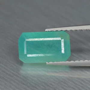 1.99Ct Octagan _ Superior Unheated Blue Green Grandidierite Gemstone - Picture 1 of 1