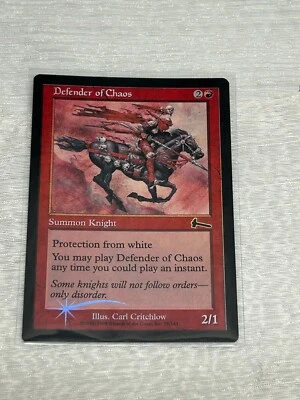 Defender of Chaos FOIL Urza's Legacy NM Red Common MAGIC MTG CARD - Image 1 of 3