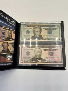 Series 2004 KANSAS CITY Evolutions $20 & $50 FRN Matching Set s/n EJ00002118A - Picture 1 of 3