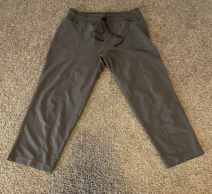 Prana Capri Pull On grau Jogginghose Training Sport Yoga Large Hose Stretch - Bild 1 von 8