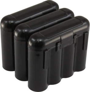 3 Pack AA/AAA / CR123A Black Battery Holder Storage Cases - Picture 1 of 5