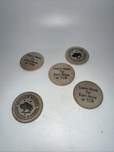 Five Wooden Nickel Twin City Bank (TCB) Give Away. - Picture 1 of 4