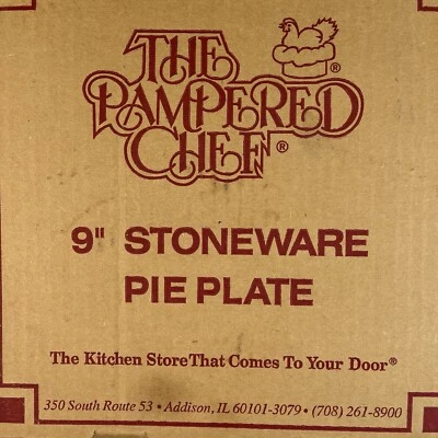Pampered Chef 9" Stoneware Pie Plate Family Heritage Collection - Image 1 of 4