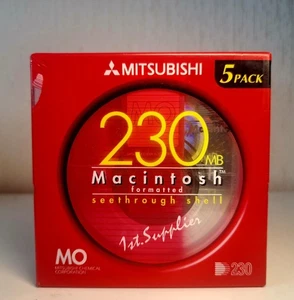 Dysk optyczna Mitsubishi 230 mb 5-pak - Zdjęcie 1 z 2