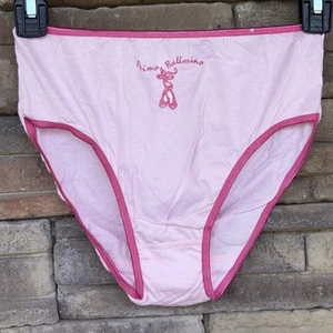St. Eve Girl Y2K Prima Ballerina Pink Cotton Vintage Brief Panty 16 Underwear - Picture 1 of 3