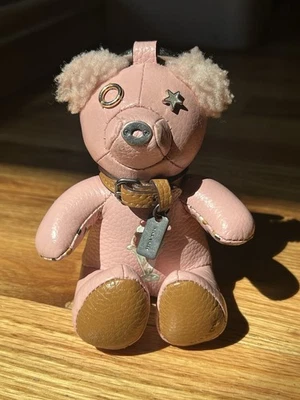 LLAVERO COACH EDICIÓN LIMITADA ROSA HELADO HELADO CUERO OSO ENCANTO LLAVERO  Foto 1 de 4