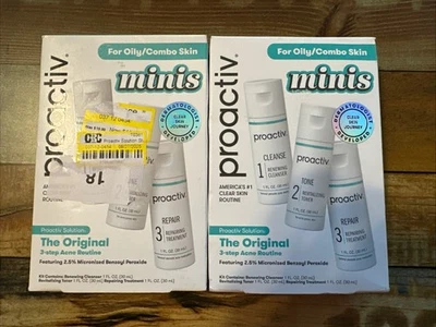 2x Proactiv Solution 3 pasos tratamiento acné 30 días kit de inicio NUEVO CADUCIDAD 5/26 Foto 1 de 4
