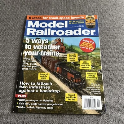 Model Railroader Vintage Magazine April 2011 5 Ways To Weather Your Trains - Image 1 of 2