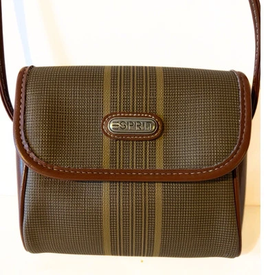 Bandolera Esprit vintage años 80 marrón/marrón Foto 1 de 4