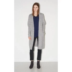 Cárdigan tejido para mujer ACNE STUDIOS gris raya mohair frente abierto talla XXS - Imagen 1 de 8