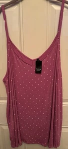 Torrid Sleep, Women’s Sleeveless Sleep Top With Adjustable Straps, Size 6X - Picture 1 of 7