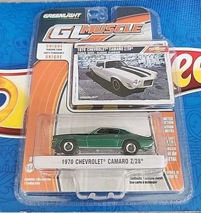 Greenlight Chase 1970 Chevrolet Camaro Z/28 Green Machine GL Muscle Series 13 - Picture 1 of 15