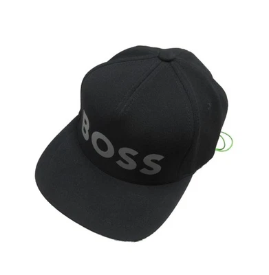 Sombrero ajustable Boss Hugo Boss negro cortes profundos logotipo gráfico para hombre Foto 1 de 4