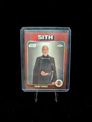 COUNT DOOKU 2025 Topps Chrome Star Wars 27/75 Tribute SITH TB-13 - Image 1 of 2