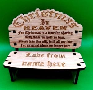 Christmas in heaven grave marker memory keepsake gift personalised memorial - Picture 1 of 3