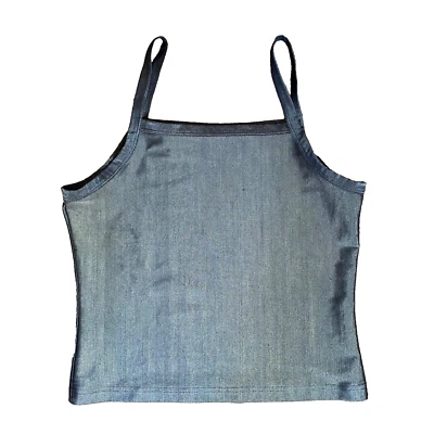 Lipstick d'amore shimmery blue tank size Large - Image 1 of 4