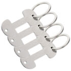 Toddmomy Cart Chain Rings 4pcs Aluminum Keyrings for Shopping Trolleys