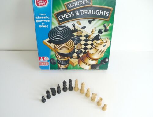 Buy Chad Valley Wooden Chess and Draughts Board Game, Board games