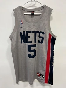 Nike NBA New Jersey Nets Jason Kidd Rewind 1980 Jersey Gris Para Hombre L - Imagen 1 de 6