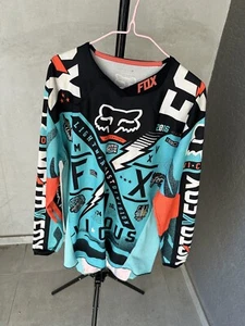 Fox Racing Shirt Mens Blue Vicious MX Riding Jersey Motocross Racing 2016 - Picture 1 of 24