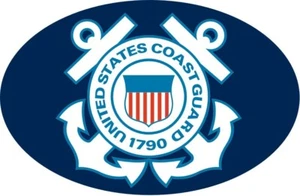 U.S. Coast Guard Oval Magnet - Picture 1 of 1