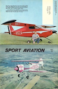 EAA Sport Aviation Magazine März 1967 Griffith Miniplane Schmetterling Cover - Bild 1 von 5