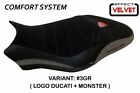 Ducati Monster 821 2018+ Tappezzeria Italia Red Seat cover Anti slip Design