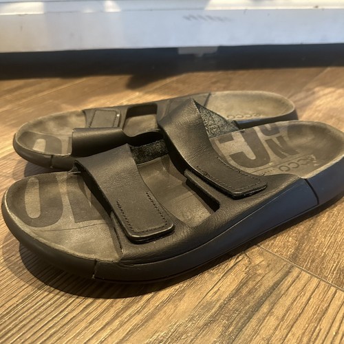 Ecco sandalo donna Cozmo due bande slide colore nero taglia 9 9 5