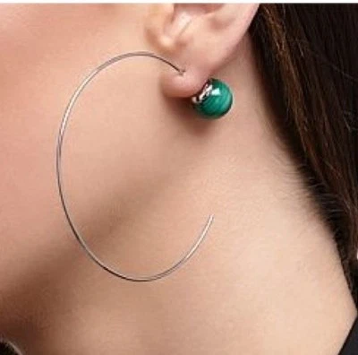 Mimco New Reversa Atlantic Silver Earrings $99.95 .+ Dust Bag - image 1 of 4