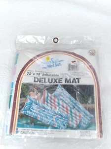 De colección 1988 Intex The Wet Set Deluxe Mat Float 72"x 30" 59712 Nuevo de Lote Antiguo Sin Abrir - Imagen 1 de 16