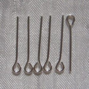 LOT 200 TIGES CLOUS À BOUCLE OEIL16mm ARGENTES boucles d'oreilles bijoux AU2.16 - Picture 1 of 2