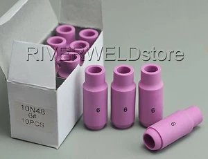 TIG Alumina Cup 10N48 #6 Fit QQ300 SR PTA DB WP 17 18 26 TIG Welding Torch 10pk - Picture 1 of 3
