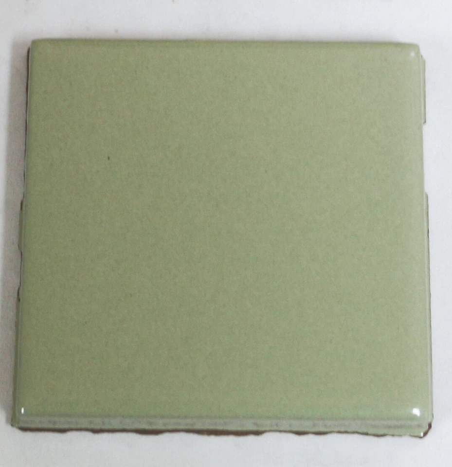 1 7/8" x 1 7/8" Tile Cream Green Glossy Wall Remodel Mosaic Ceramic C#551 1 Pc - Image 1 of 1