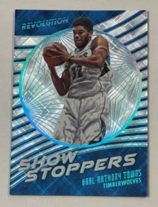 2016-17 Panini Revolution Show Stoppers Cosmic #10 Karl-Anthony Towns/100 - Imagen 1 de 2