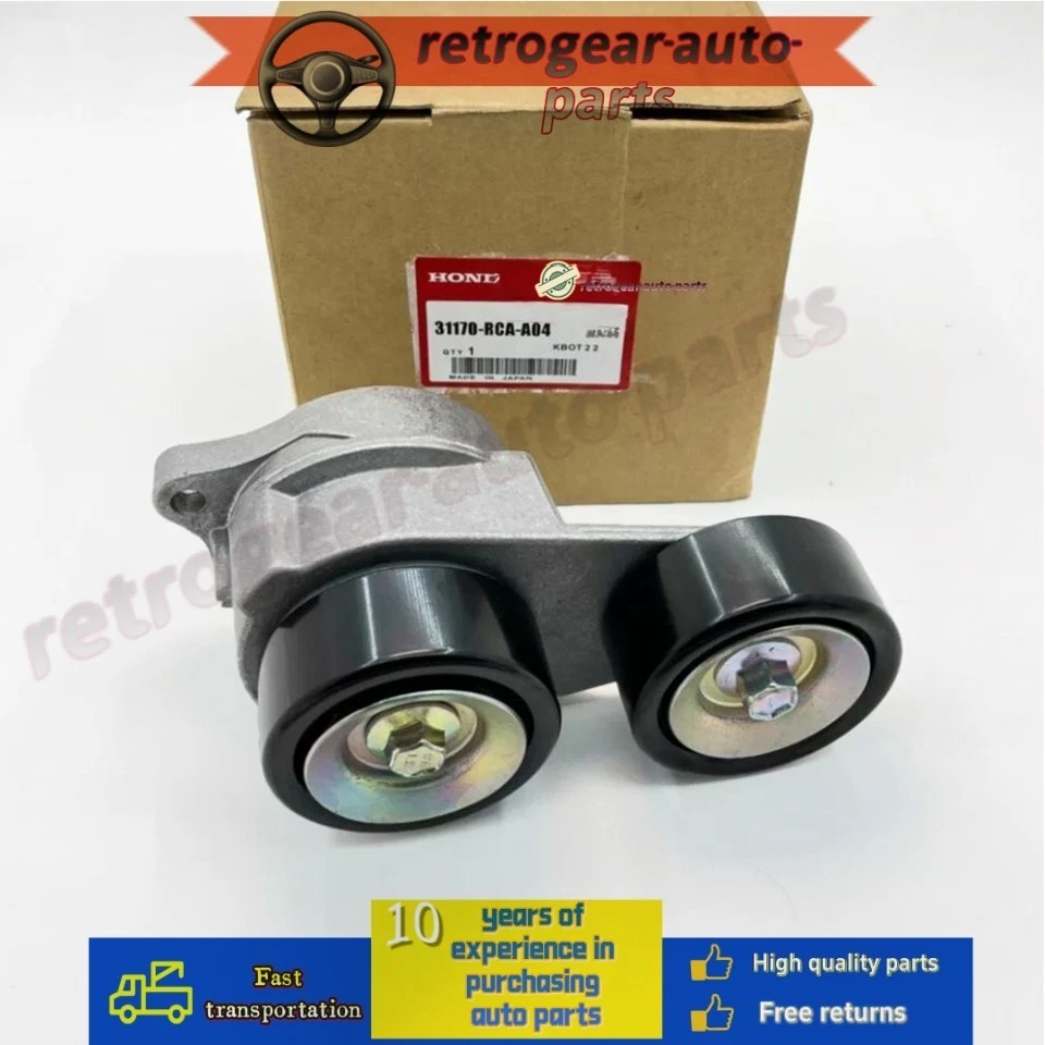 Conjunto de tensor de correa de transmisión serpentina 31170-RCA-A04 OEM apto para Honda Acura Foto 1 de 4