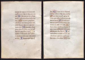 Book of Hours manuscript Stundenbuch Handschrift 1450 Livre heures manuscrit 57 - Imagen 1 de 1