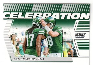 ¡Tarjeta insertada 'celebración' Score Davante Adams 2025! NY JETS - Imagen 1 de 1