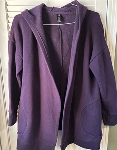 Ladies Hooded Sweatshirt Jacket. Active Life XXL. Pockets. Purple. - Picture 1 of 9